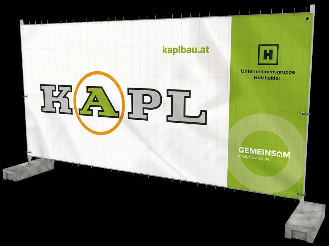 MeshFrei Bauzaunblenden Referenz Baustellenwerbung 6